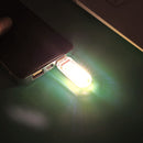 Mini Portable USB Book Light Bright Reading Lamp for PC (2pcs Yellow 3LED) Newly