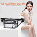 Korean PVC Waterproof Fanny Packs Multi-pocket Zipper Travel Messenger Bags