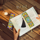 2pcs DIY Diamond Painting Leather Bookmark Mandala Tassel Crafts (FQY038)