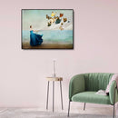 Painting By Number Kit Butterfly Girl Handpainted Drawing DIY Oil Wall Art