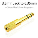Stereo 6.35 Male To 3.5 Female Audio Adapter Stereo U4E8 Q7S3 Headphone L4G3