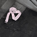Creative Measuring Tape Badges Retro Enamel Brooch Backpack Jacket Friends Gift