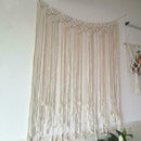 Nordic Hand-woven Tapestry Macrame Curtain Backdrop Hanging Decoration Wall G9U9