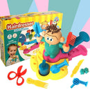 Kids Role Play Educational Toys DIY Hairdresser Barber with Safe Nontoxic Clay