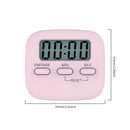 Magnetic Digital Timer Stopwatch Cooking Countdown Timer Clock (Pink)