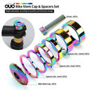 OUO Bicycle Stem Top Cap Headset Cover w/ Screw Fork Ring Spacer (Colorful)