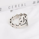Wear Thimble Yarn Guides Knitting Ring Fish Bone Shape Sewing Crochet Loop