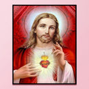 Full Embroidery Stamped Jesus DIY 11CT Eco-Cotton Thread Cross Stitch Needlework
