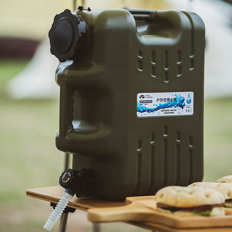 10.5L Large-Capacity Portable Home Car Outdoor Water Carrier Tank w/ Faucet