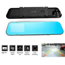 4inch Dash Camera Cam Car DVR Video Recorder Rear View Mirror HD 1080P