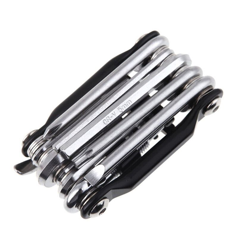 11in1 Bicycle Repairing Set Bike Repair Tool Kit Wrench Screwdriver black Newly