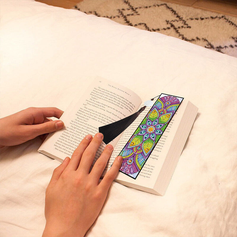 5D DIY Diamond Painting Bookmark Mandala Mosaic Tassel Book Crafts (FQY011)