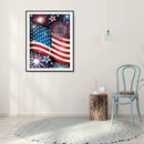 5D Diamond Painting DIY Independence Day Flag Full Round Drill Art (A4956) Newly