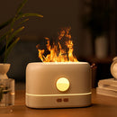Flame Essential Oil Aroma Diffuser Air Humidifier Cool Mist Maker (White)