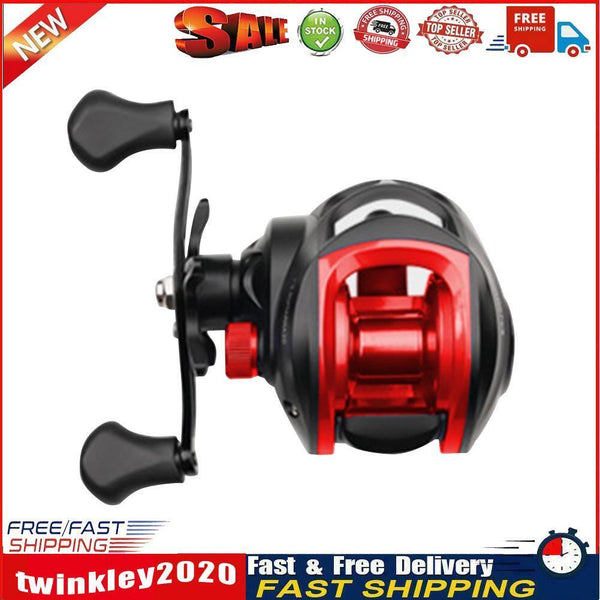 Baitcasting Reel 8.2/1 Max Drag 8kg Casting Carp Fishing Reel (Red Right) Newly