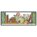 Partial Embroidery DIY Books Mouse 14CT Stamped Kit Cross Stitch Wall Decor