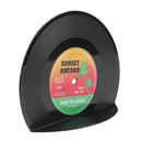 2pcs Creative Vinyl Record Shaped Book Shelves Holders School Office Gifts Newly