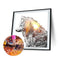 5D DIY Diamond Painting Kits Full Round Drill Moon Wolf Mosaic Picture Wall