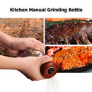 Kitchen Manual Grinding Bottle Pepper Grinder Spice Seasoning Jar (Brown)