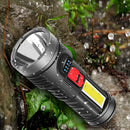 XPG+COB Rechargeable Torch Warning Lantern for Outdoor Camping Hiking Fishing