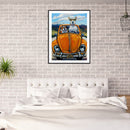 5D DIY Driving Dogs Full Square Drill Diamond Painting Kit Handicraft Art