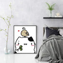 Partial Embroidery Kitten Bird Printed Cross Stitch Cotton 2-Strand 14CT DIY Kit