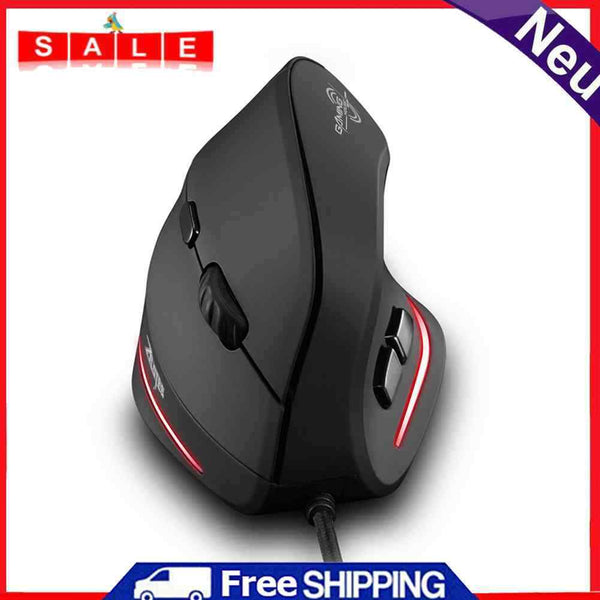 ZELOTES T20 Wired Vertical Optical Mouse 6 Buttons Gaming Mice for PC Computer