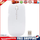 Optical Wireless Mouse 2.4G Receiver Ultra-thin for Computer PC white