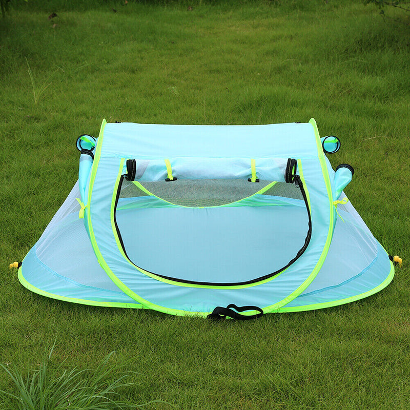 Foldable Beach Tent Zipper Play Tent Tear Resistant Sleep Bed for Indoor Ou