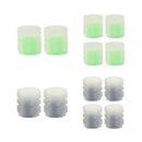 Luminous Stem Cover Tire Valves Caps Universal Valves Nozzles (12pcs Blue)