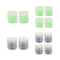 Luminous Stem Cover Tire Valves Caps Universal Valves Nozzles (12pcs Blue)