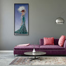 DIY Special-shape Diamond Painting Dress Lady Partial Drill Rhinestone Wall