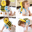 Safety Baby Head Protection Pillow Headrest Pad Neck Protector (Bees) Newly