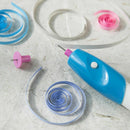 Electric Slotted Paper Craft Quilling Tool Origami Steel Curling I4R4 C2K9