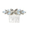 Wedding Hair Ornaments Leaf Rhinestone Hair Comb Bridal Hair Clips Flower
