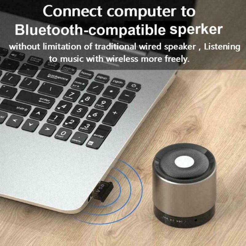 USB Bluetooth 5.0 Wireless Audio Music Stereo Adapter Long LOT Distance Y4J8