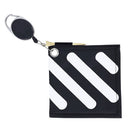 Golf Ball Cleaning Bag with Buckle Double-Sided Golf Wiping Towel (Black) Newly