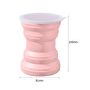Retractable Water Cup with Lid Silicone Telescopic Portable Travel Drinking Cups