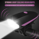 XPG LED MTB Bike Front Light 5W 240LM Head Lamp Bicycle Cycling Horn Headlights