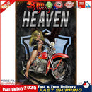 20x30cm Retro Beauty Motorcycle Tin Painting Rectangular Metal Signs (C) Newly