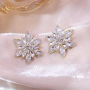 Gorgeous Christmas Crystal Snowflake Earrings Stud Drop Dangle Women Jewelry~