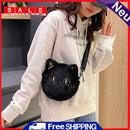 Women Plush Cartoon Chain Handbag Winter Zip Mini Shoulder Bag