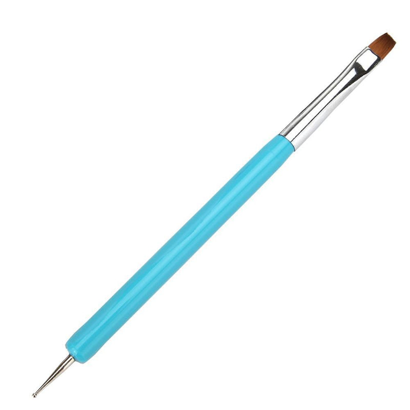 Pro Double-Ends Nail Art Pen Painting Dotting Brush Tools(Light Blue)