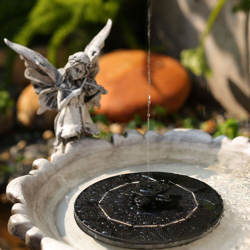 Solar Rotating Petal Fountain Pool Adjustable 3 Gear Floating Water Nozzle
