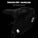 SAHOO 0.5L Bicycle Saddle Bag MTB Mountain Road Bike Reflective Seatpost Bag