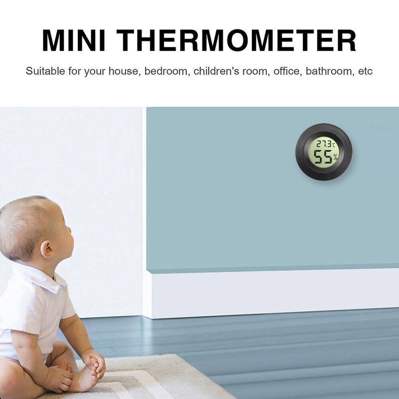 Electronic Digital Temperature Humidity Meter Aquarium Thermometer Hygromet