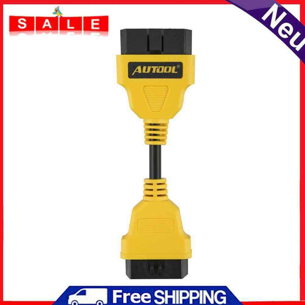 Occitop Autool OBD2 Diagnostic Adapter Cable (16 Pin, 14cm) Male to Female, Cab