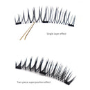 4pcs Reusable False Eyelashes 6D Extended Thick Magnetic Eyelashes Makeup Tool