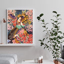 Digital Paint Person Painted By Numbers On Canvas Wall