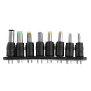 8 in 1 Set 8pcs Universal AC DC Power Adapter 2pin Plug Charger Tips for PC